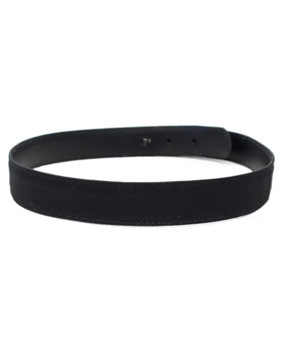 Armani Collezioni Black Satin Belt
