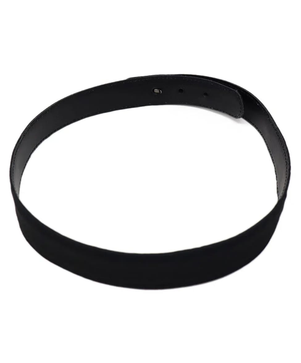 Armani Collezioni Black Satin Belt