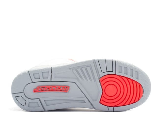 Air Jordan 3 Retro 'White Crimson' (PS/Kids) (2010)