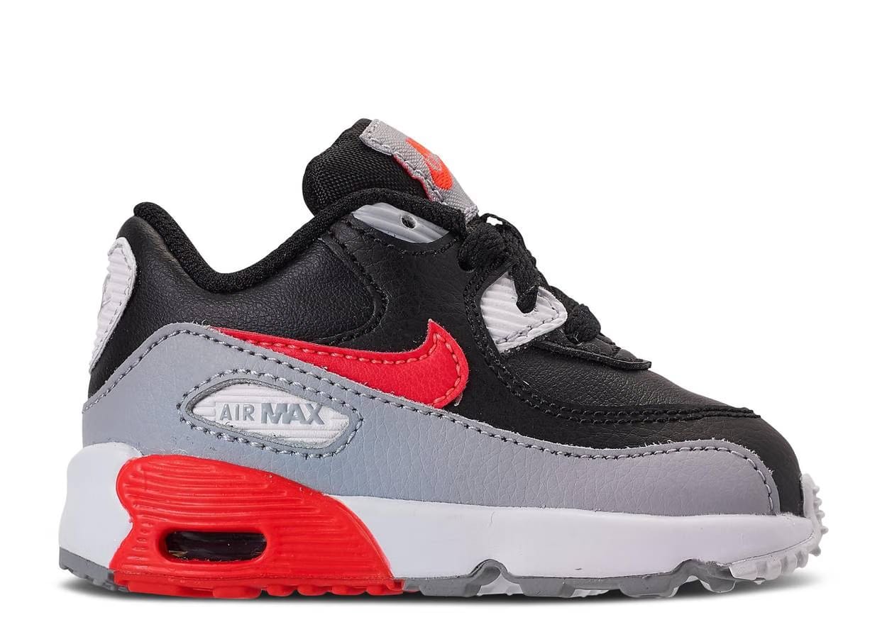 Nike Air Max 90 Leather 'Wolf Grey Crimson' (TD/Toddlers)