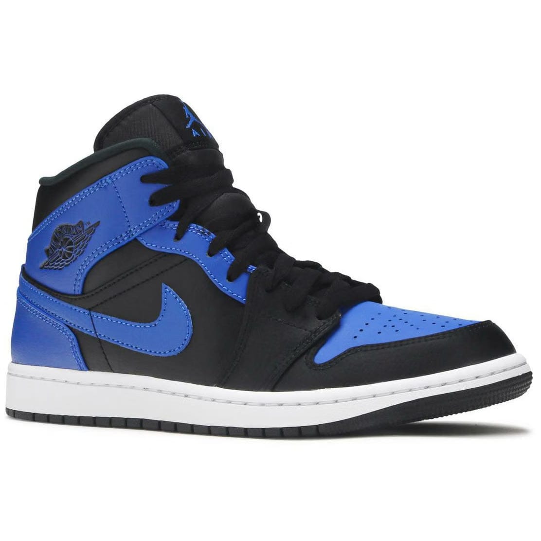 Air Jordan 1 Mid 'Hyper Royal' (Tumbled Leather) (2021)