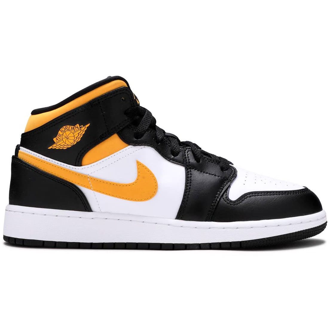 Air Jordan 1 Mid 'Black University Gold' (GS/Juniors) (2021)