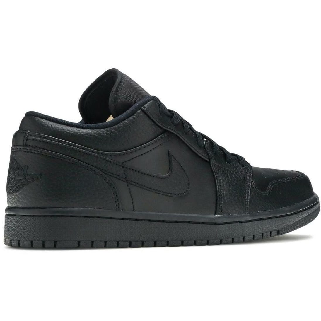 Air Jordan 1 Low 'Triple Black' Tumbled Leather (2020)