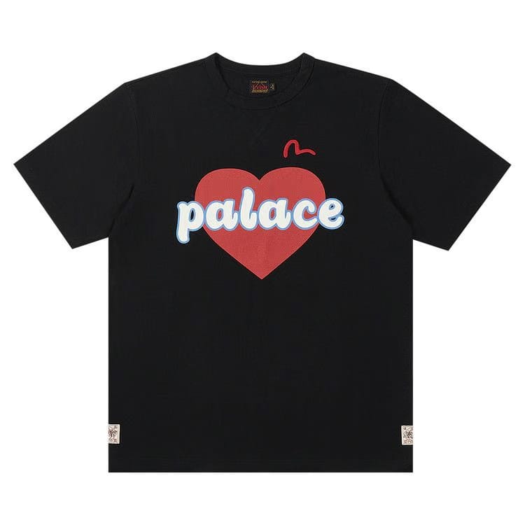 Palace x Evisu Heart T-Shirt Black