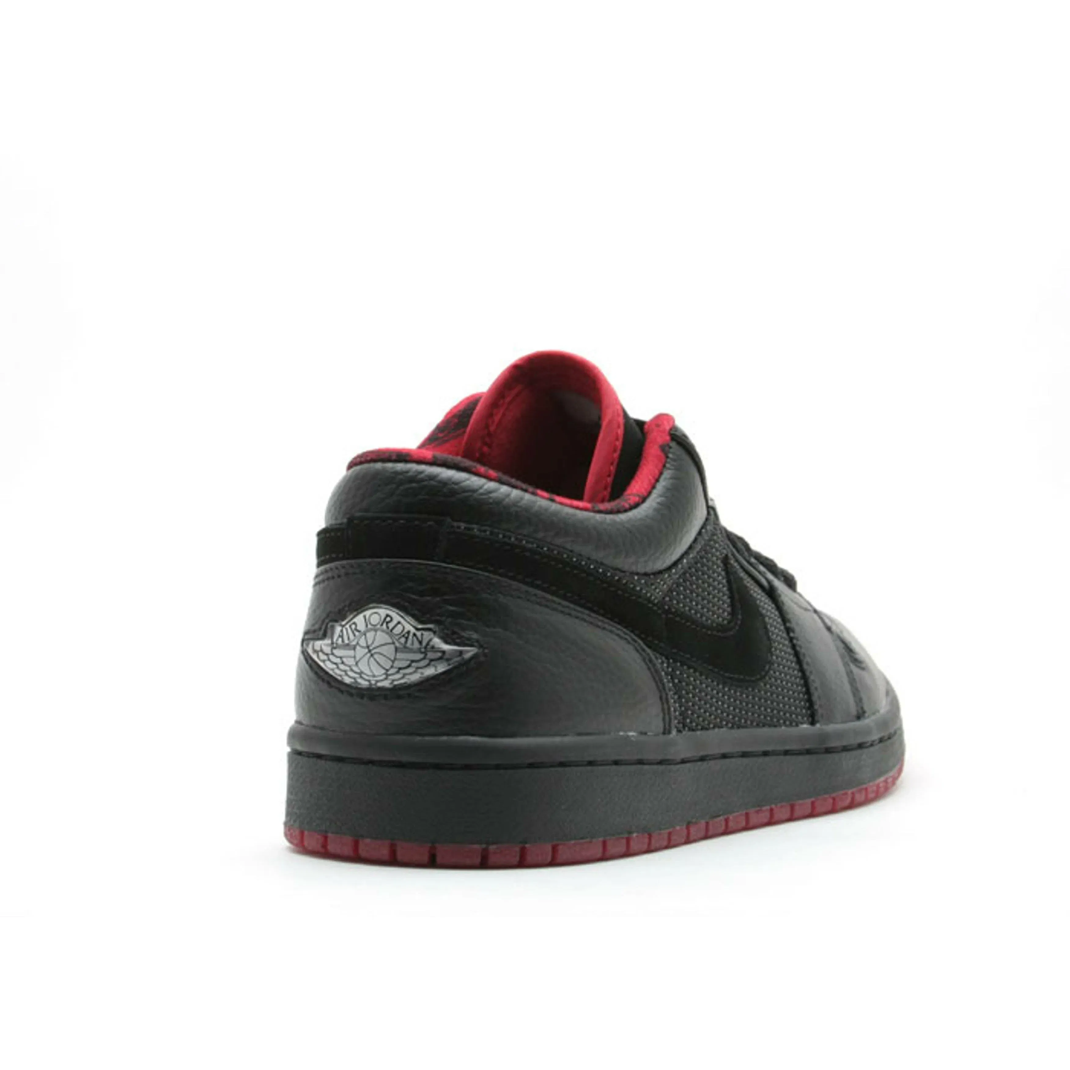 Air Jordan 1 Retro Low 'Black Metallic Silver Varsity Red' (2007)