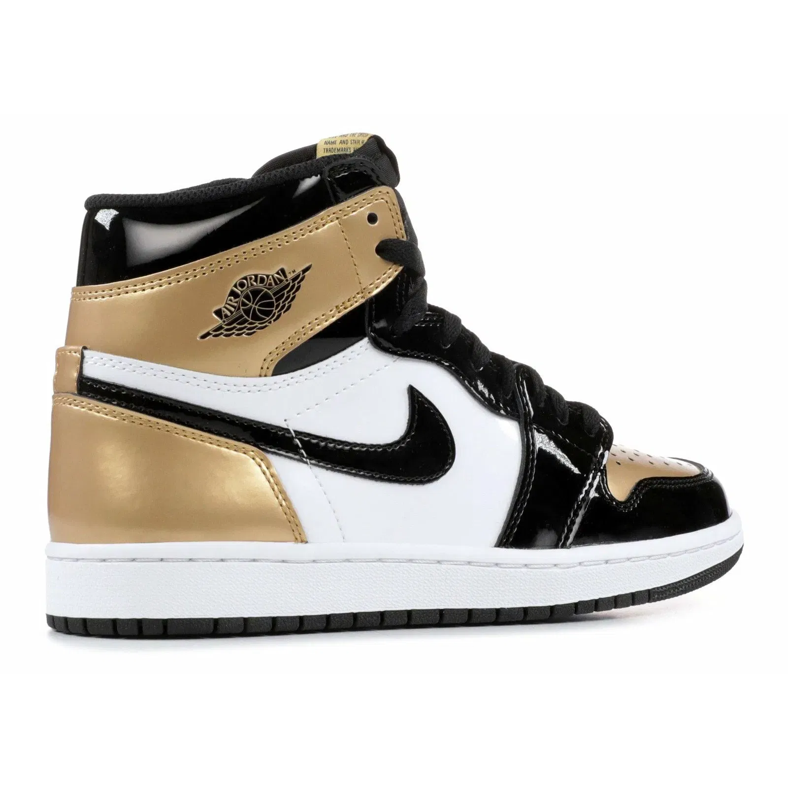 Air Jordan 1 Retro High Patent 'Gold Toe' (2018)