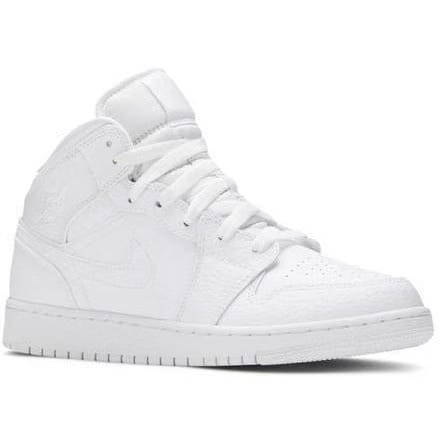 Air Jordan 1 Mid 'Triple White' (2020) (GS/Juniors)