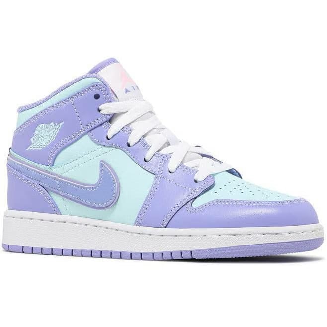 Air Jordan 1 Mid 'Purple Aqua' (GS/Juniors) (2021)