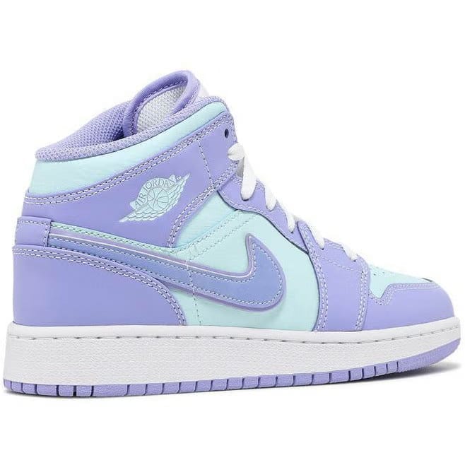 Air Jordan 1 Mid 'Purple Aqua' (GS/Juniors) (2021)