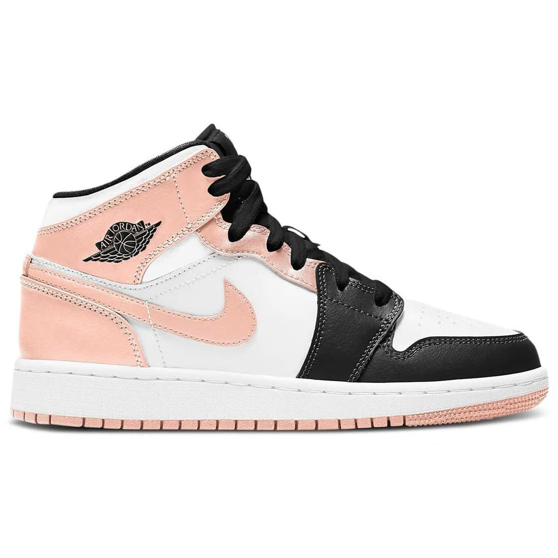 Air Jordan 1 Mid 'Crimson Tint Toe' (GS/Juniors) (2021)