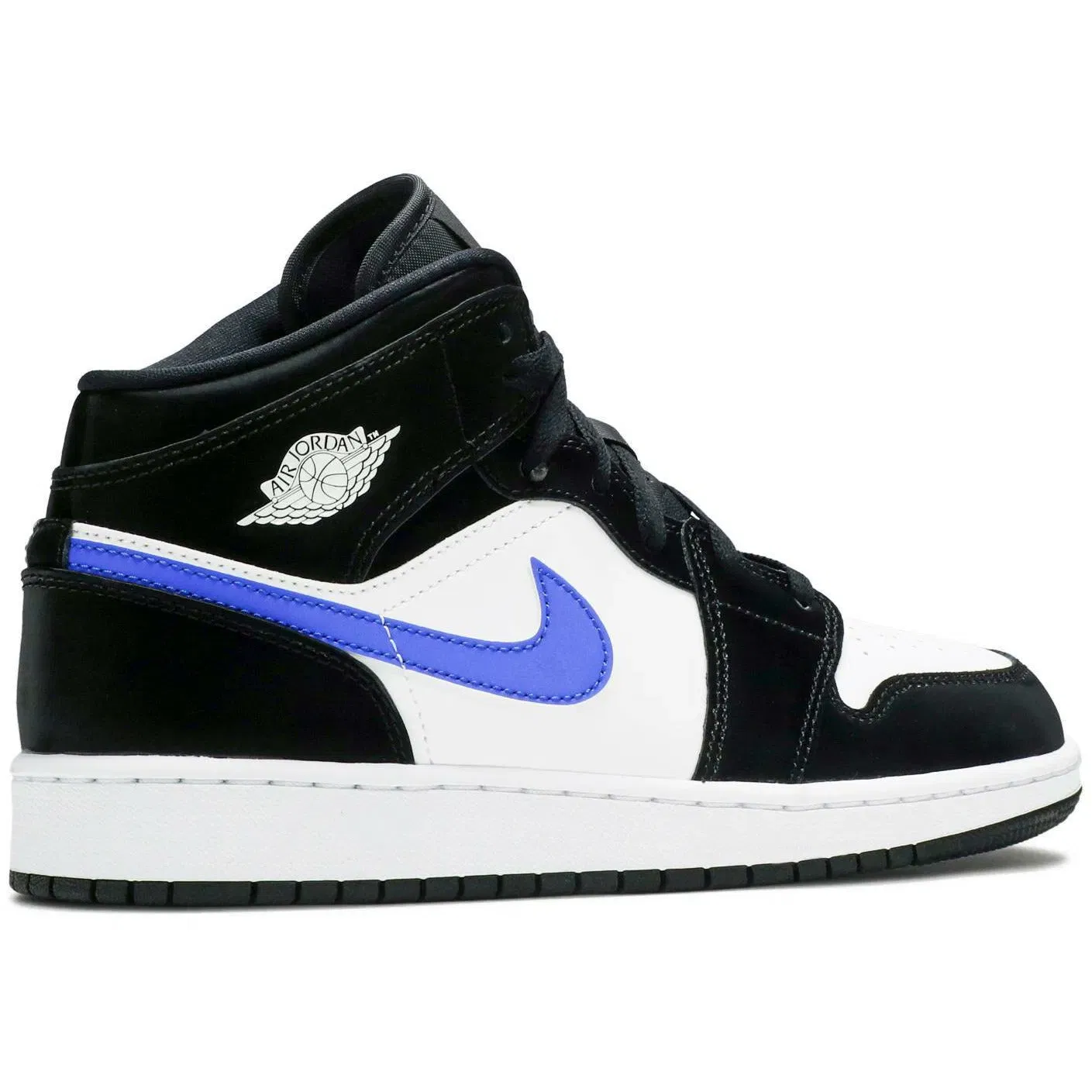 Air Jordan 1 Mid 'Black Racer Blue White' (GS/Juniors) (2020)