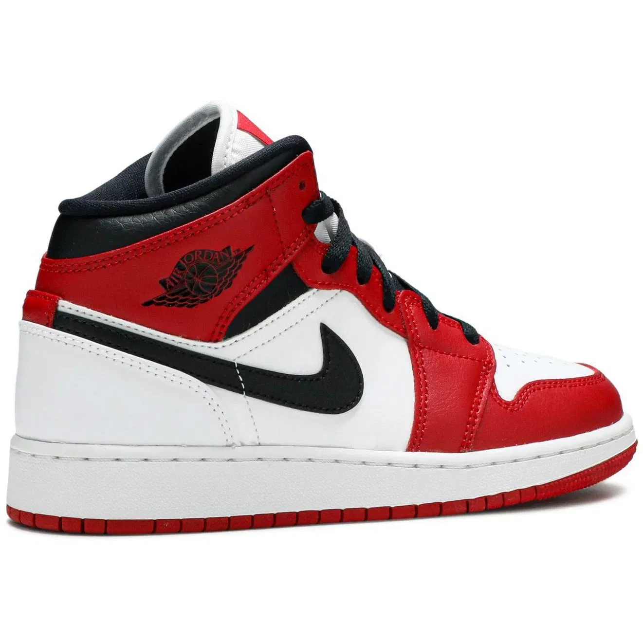 Air Jordan 1 Mid 'Chicago White Toe' (GS/Juniors) (2020)