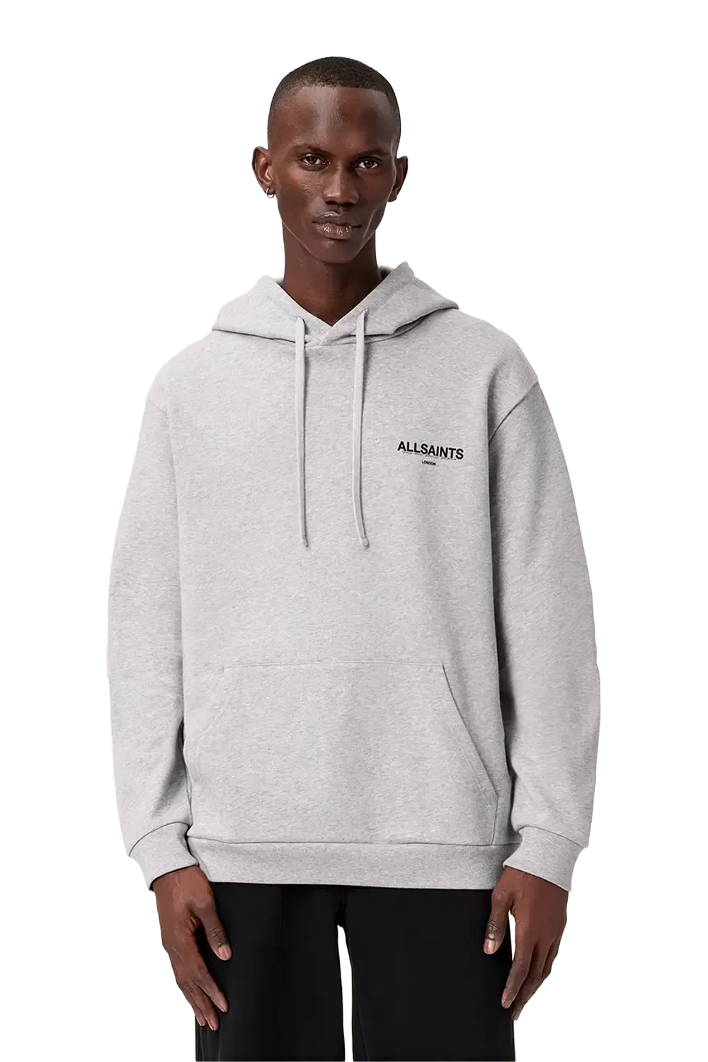 ALLSAINTS Halcyon Hoodie Light Grey Marl