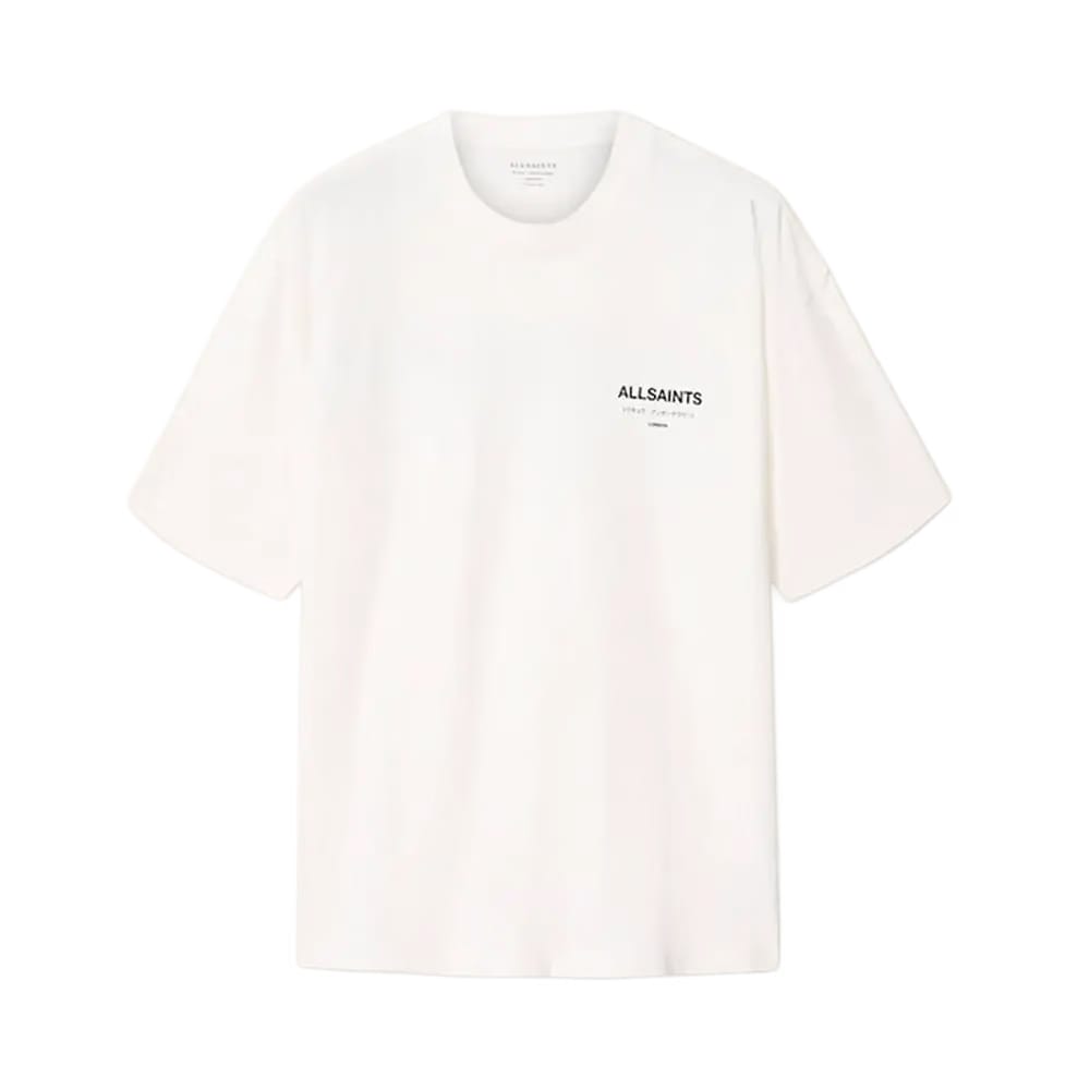 ALLSAINTS Underground Oversized Crew Neck T-Shirt Ashen White