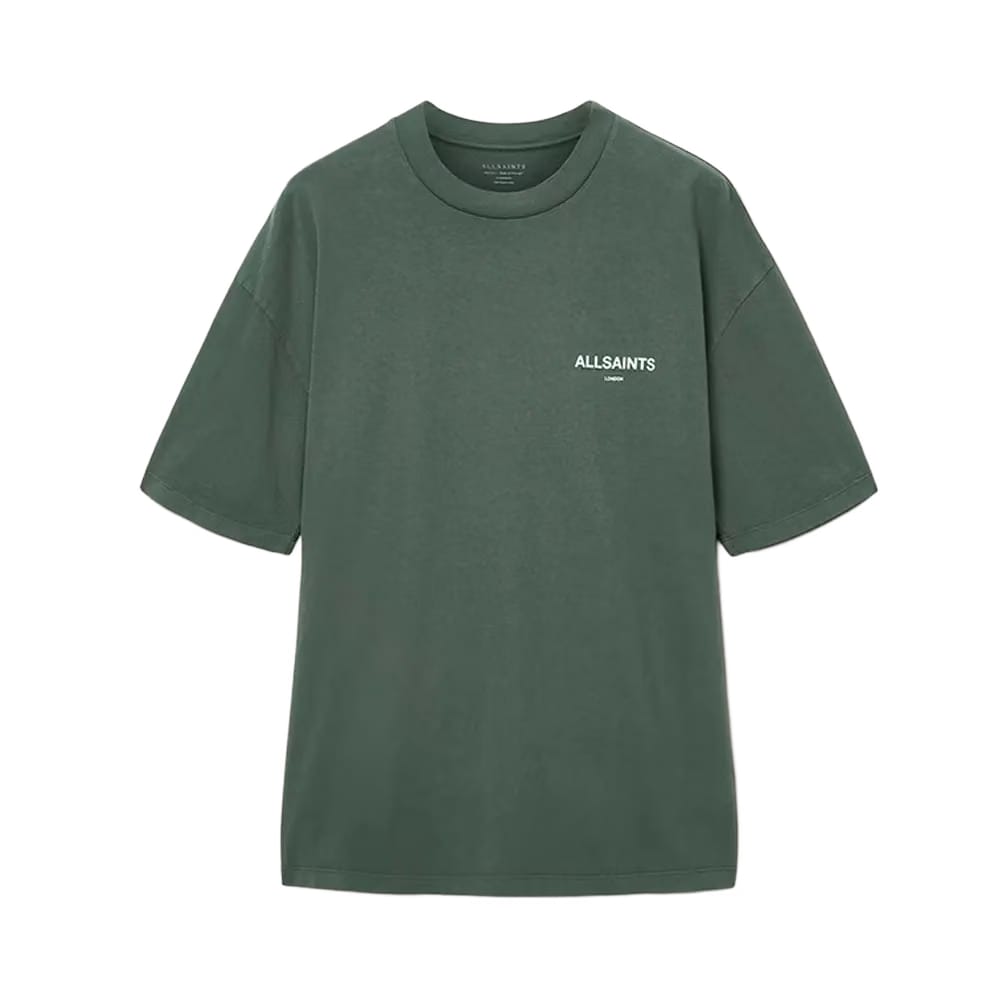 ALLSAINTS Halcyon Short Sleeve Crew T-Shirt Garnet Green