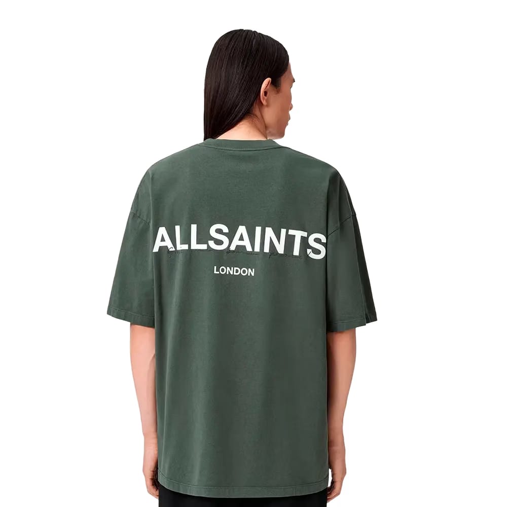 ALLSAINTS Halcyon Short Sleeve Crew T-Shirt Garnet Green