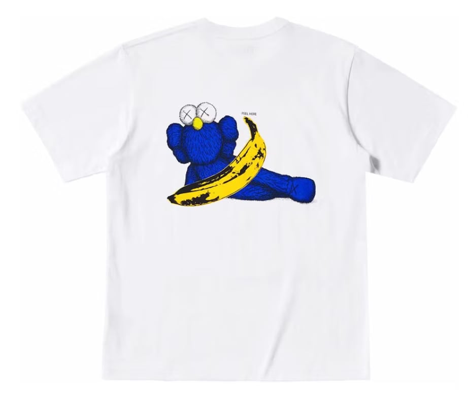 Uniqlo KAWS x Uniqlo Warhol UT Graphic 471321 T-shirt Blue