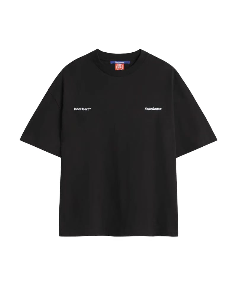 Fakegods ICED HEART TEE BLACK