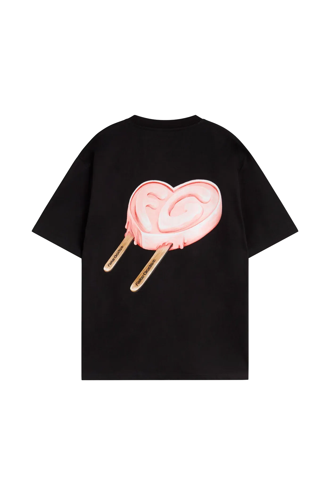 Fakegods ICED HEART TEE BLACK
