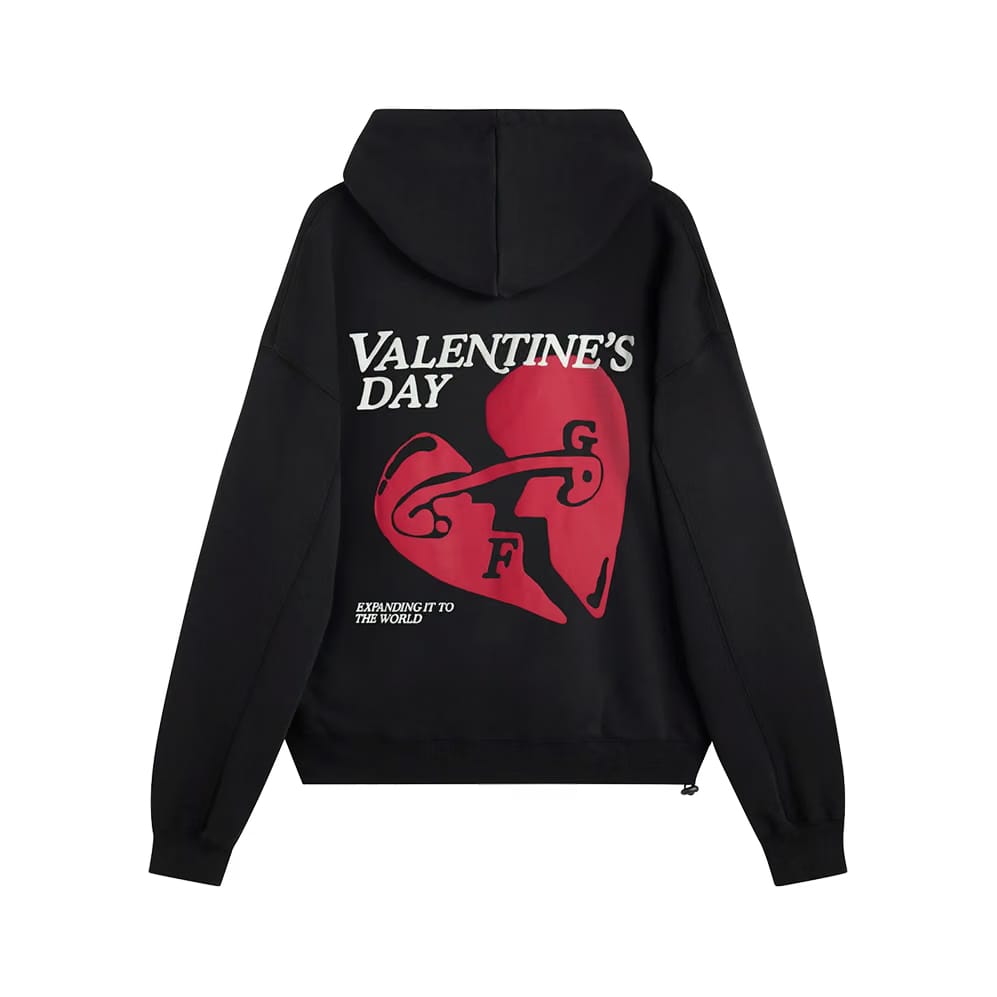 Fakegods Valentines Hoodie Black