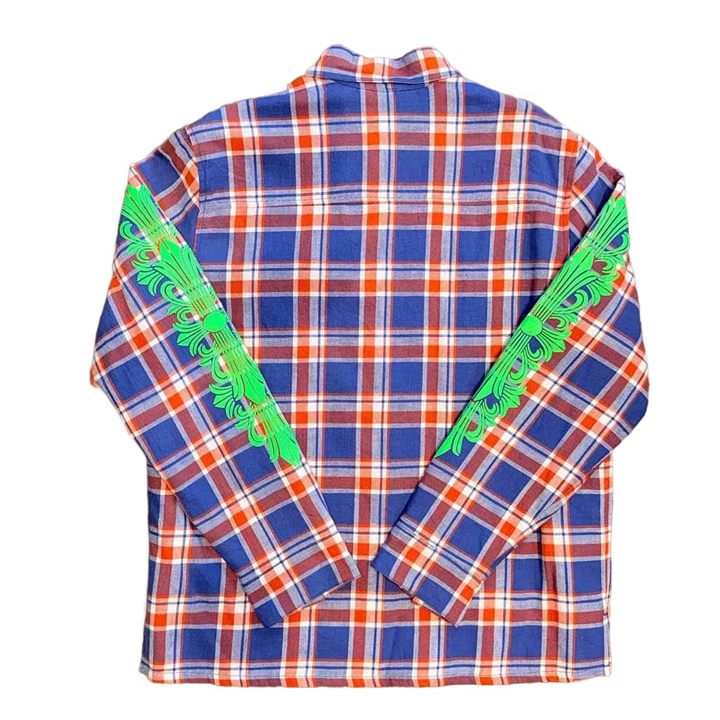 Chrome Hearts Checkered Blue Red Shirt Jacket