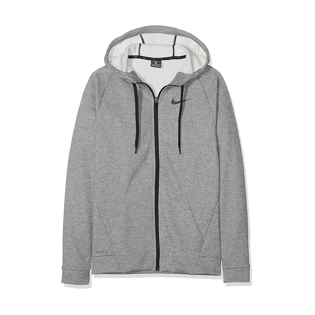 Nike Dri-FIT Full-Zip Training Hoodie Grey