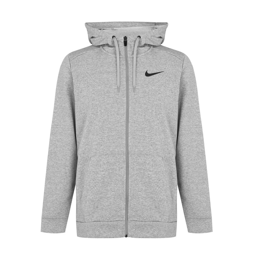 Nike Dri-FIT Full-Zip Training Hoodie Grey