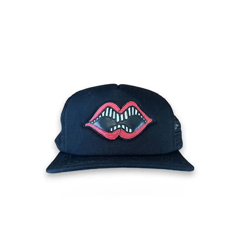 Chrome Hearts Chomper Big Lips Black Cap