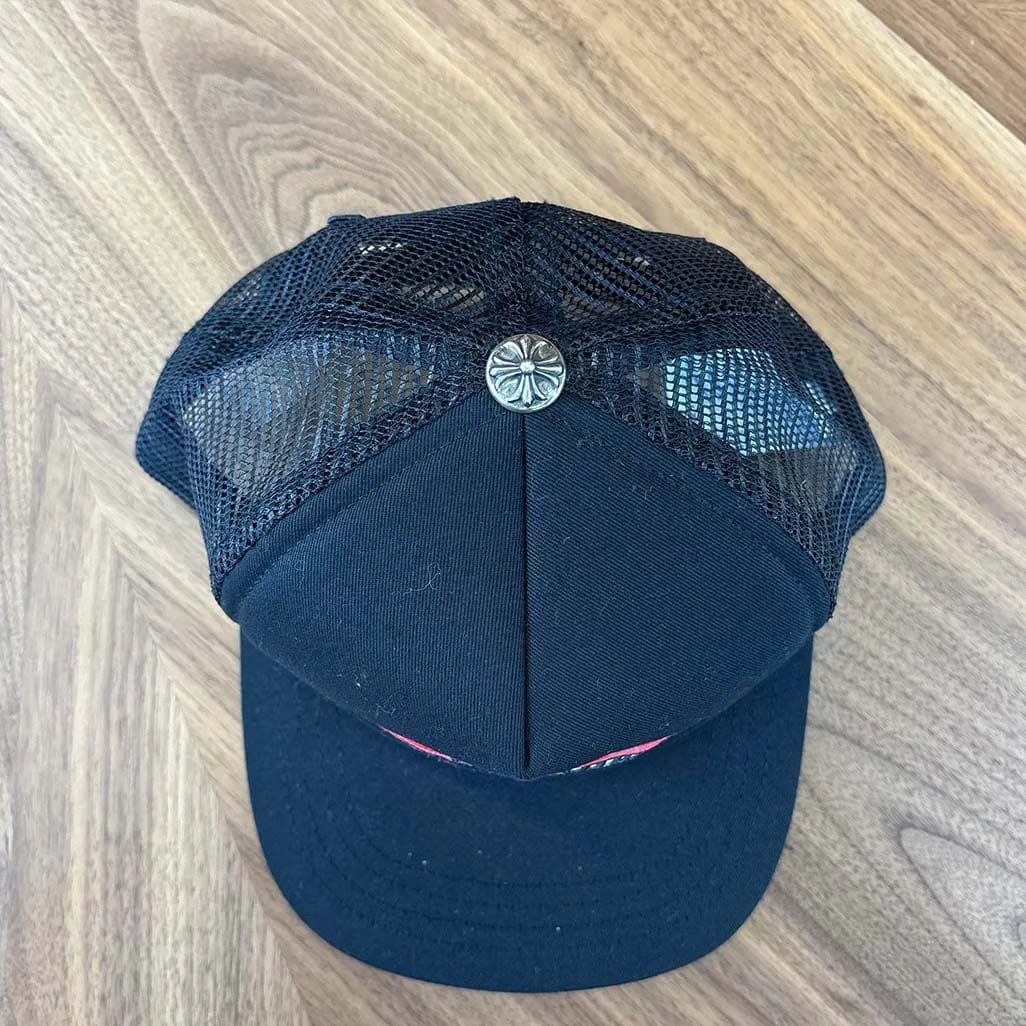 Chrome Hearts Chomper Big Lips Black Cap