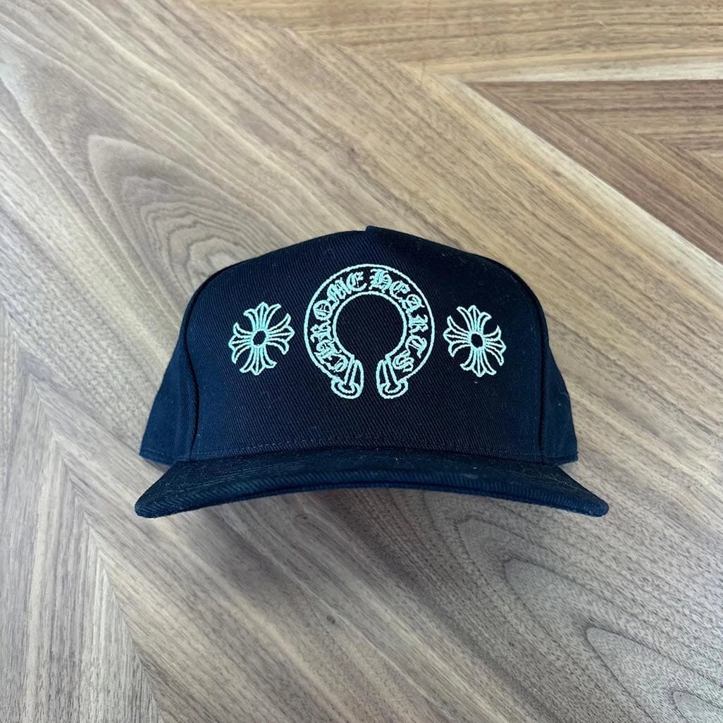 Chrome Hearts Horse Shoe Black Cap