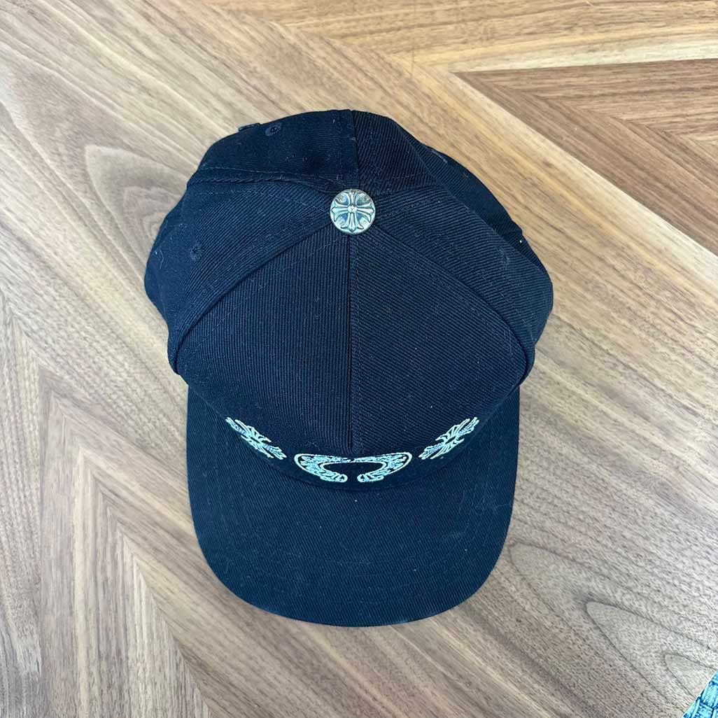 Chrome Hearts Horse Shoe Black Cap