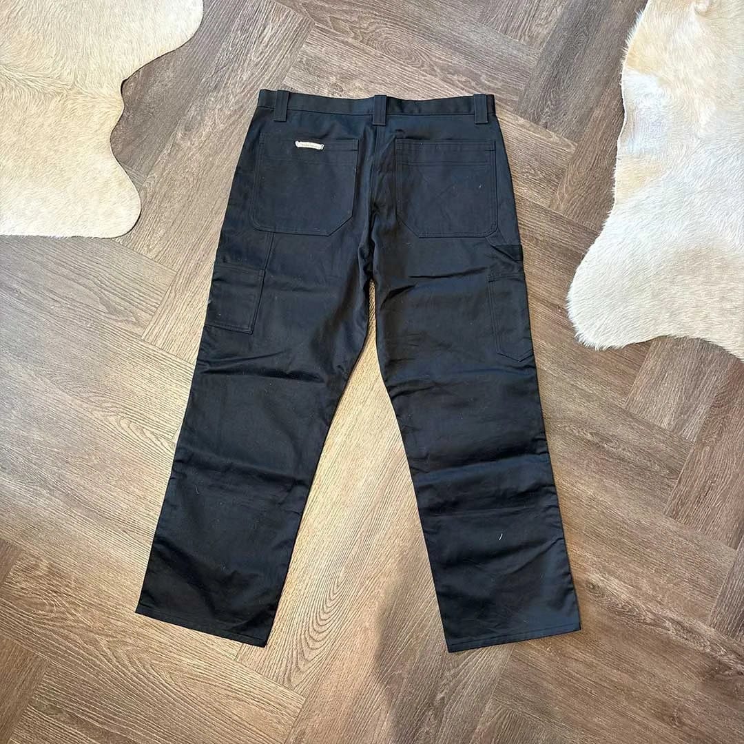 Chrome Hearts Black Carpenter Jeans Silverware