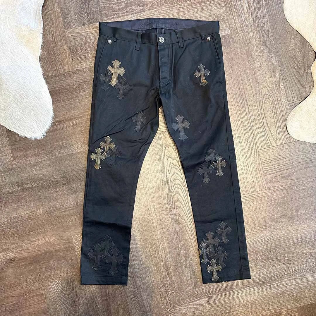 Chrome Hearts Black Camo Jeans 40 Patches