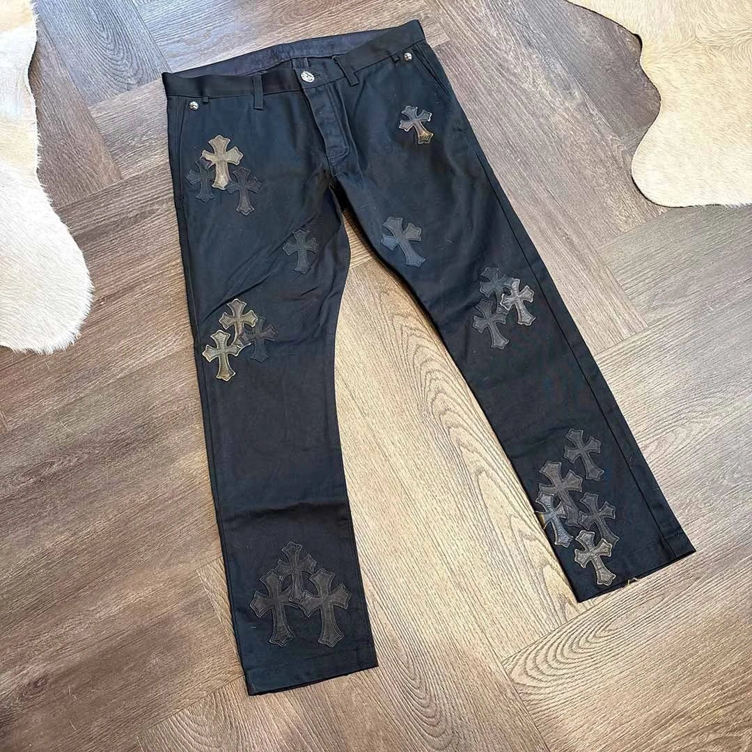 Chrome Hearts Black Camo Jeans 40 Patches