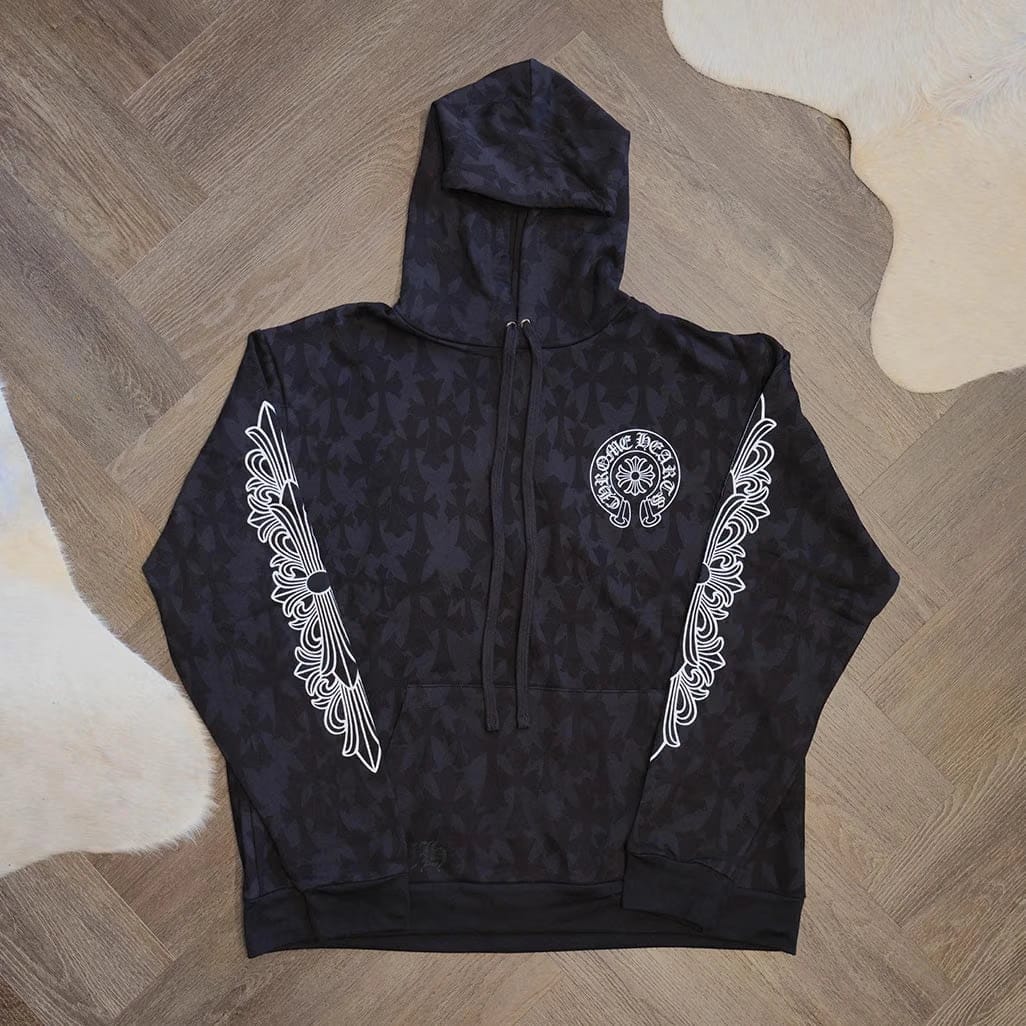 Chrome Hearts All Over Print Floral Hoodie
