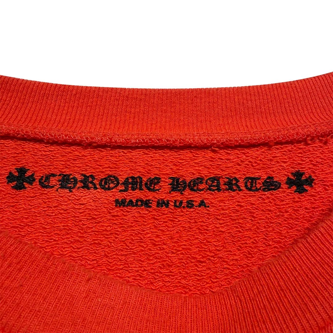 Chrome Hearts Matty Boy "Sadistic Lipstick" Crewneck Sweatshirt Orange