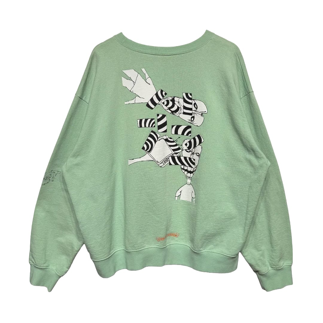 Chrome Hearts Matty Boy "Lust" Crewneck Sweatshirt Seafoam