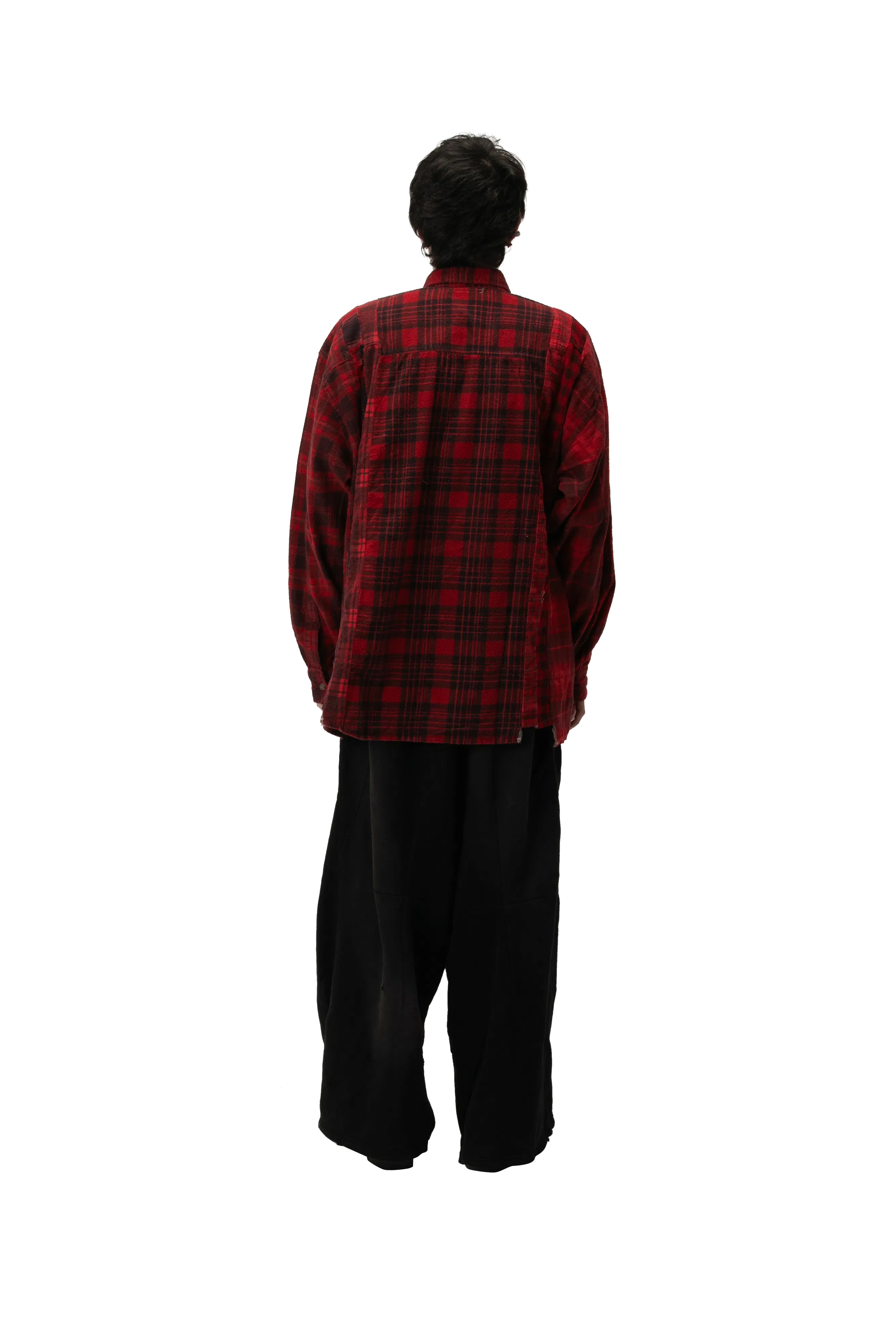 Needles Flannel Shirt -> 7 Cuts Wilde Shirt / Over Dye