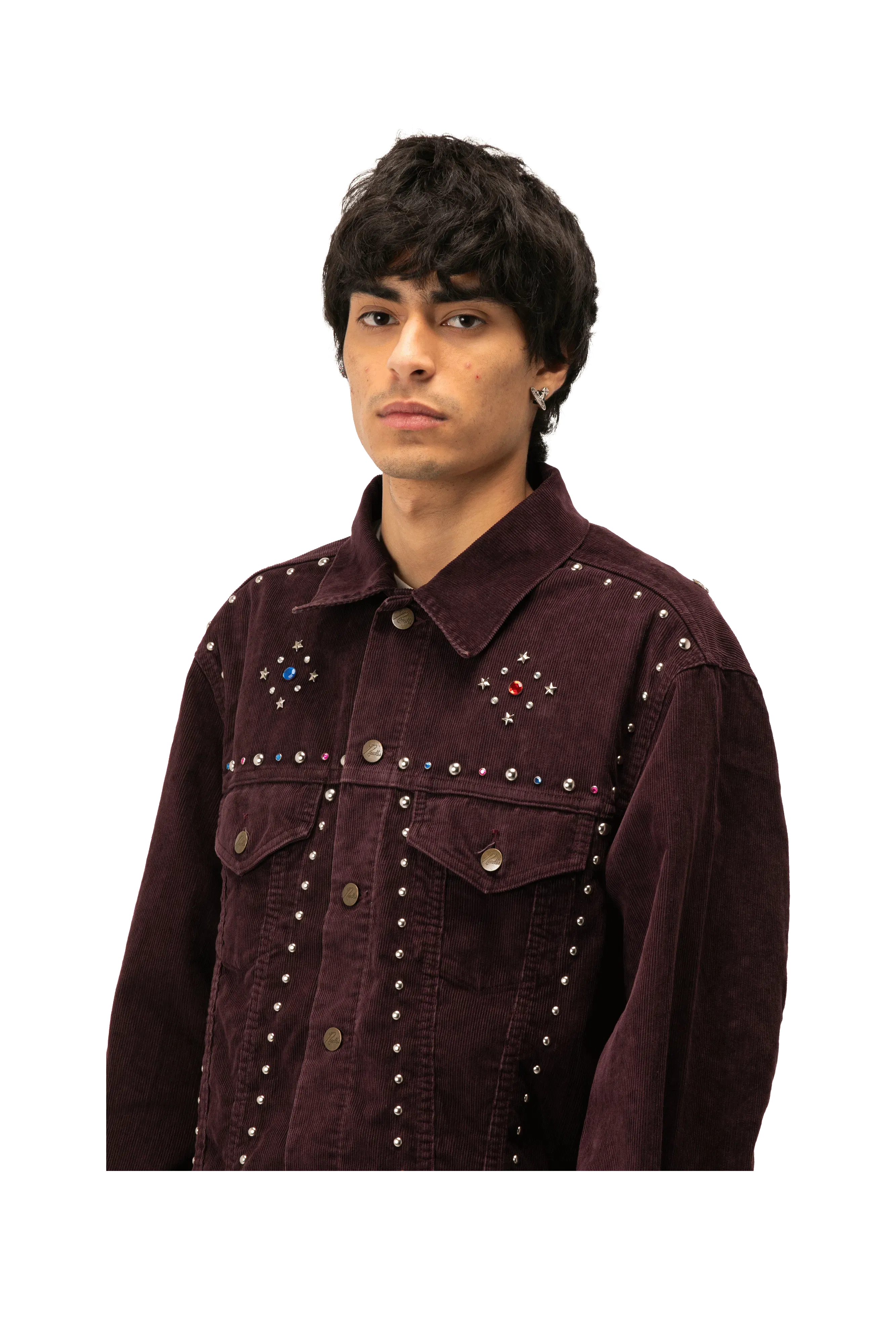 Needles Studded Jean Jacket - 14W Cordudoy