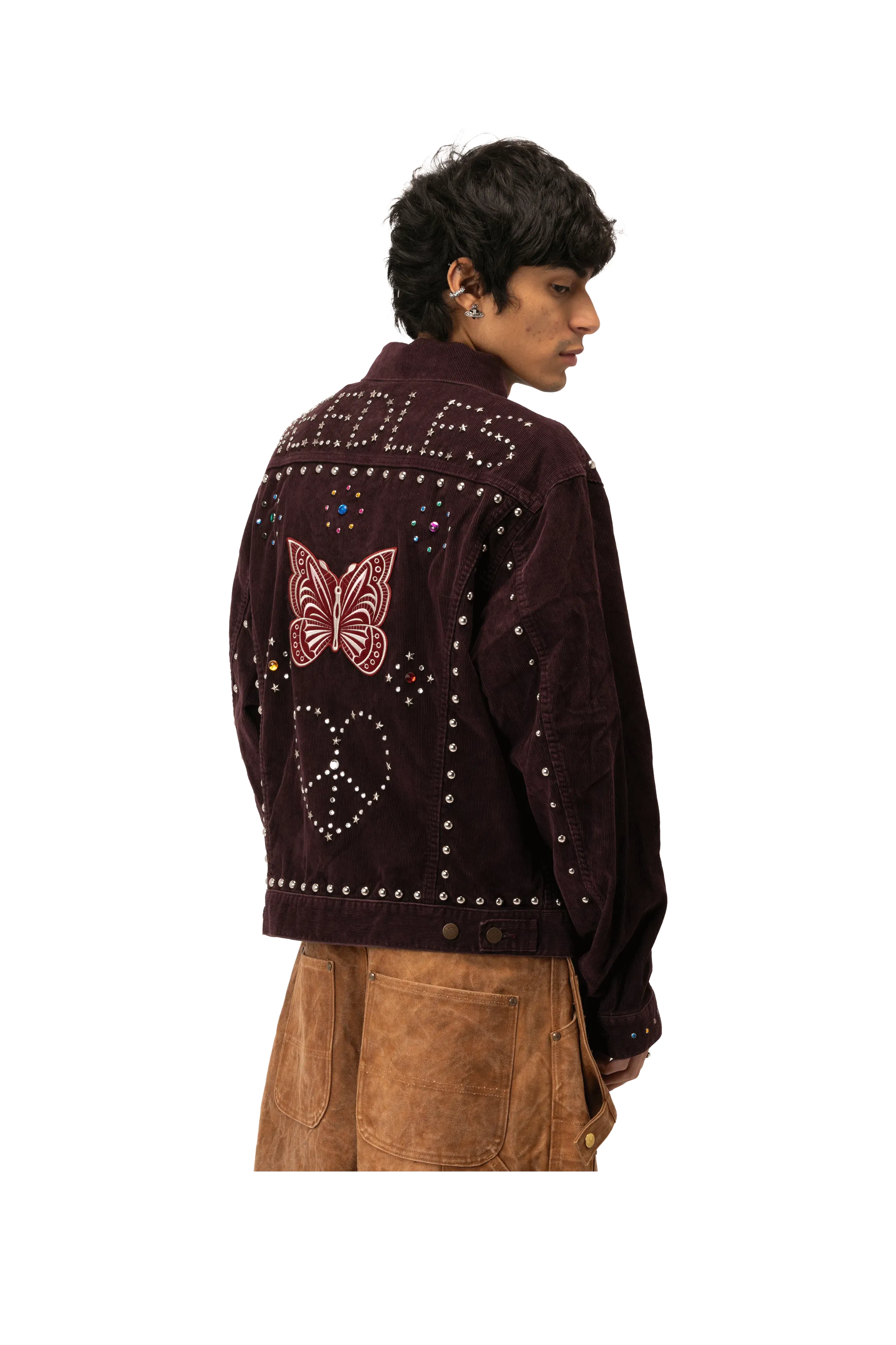 Needles Studded Jean Jacket - 14W Cordudoy