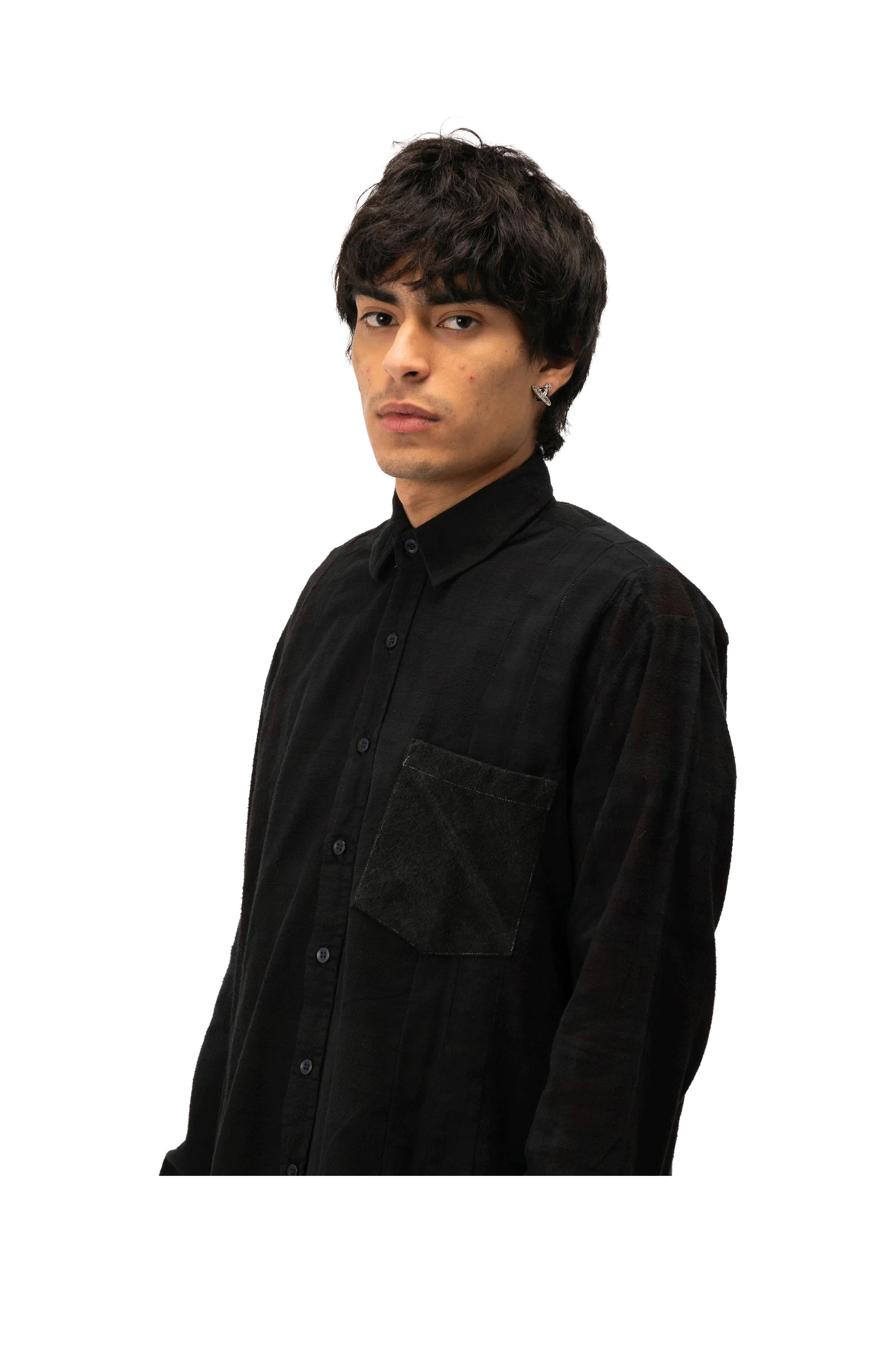 Needles Flannel Shirt -> 7 Cuts Shirt / Over Dye