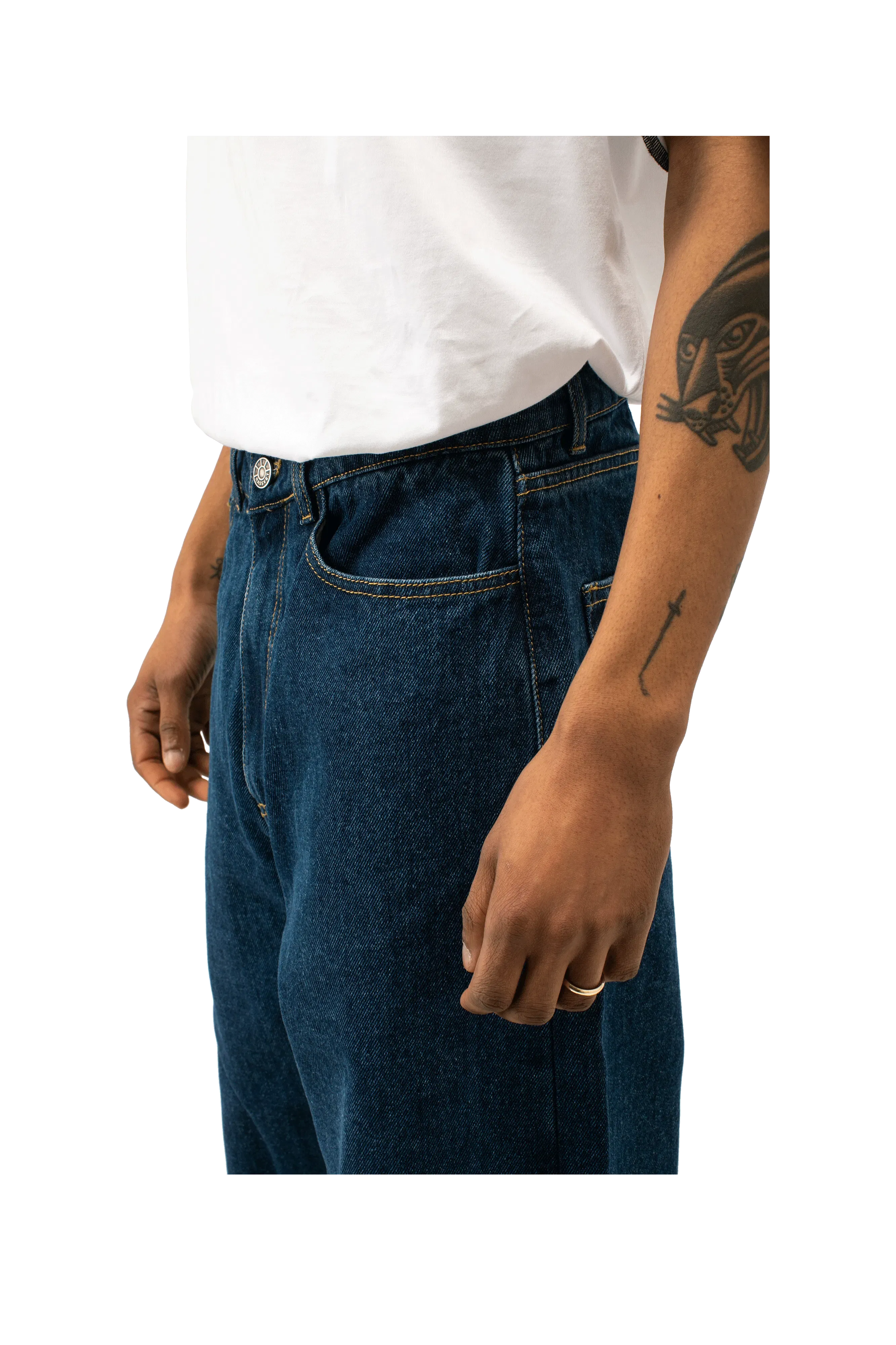 RASSVET Typo Classic Denim Trousers Woven