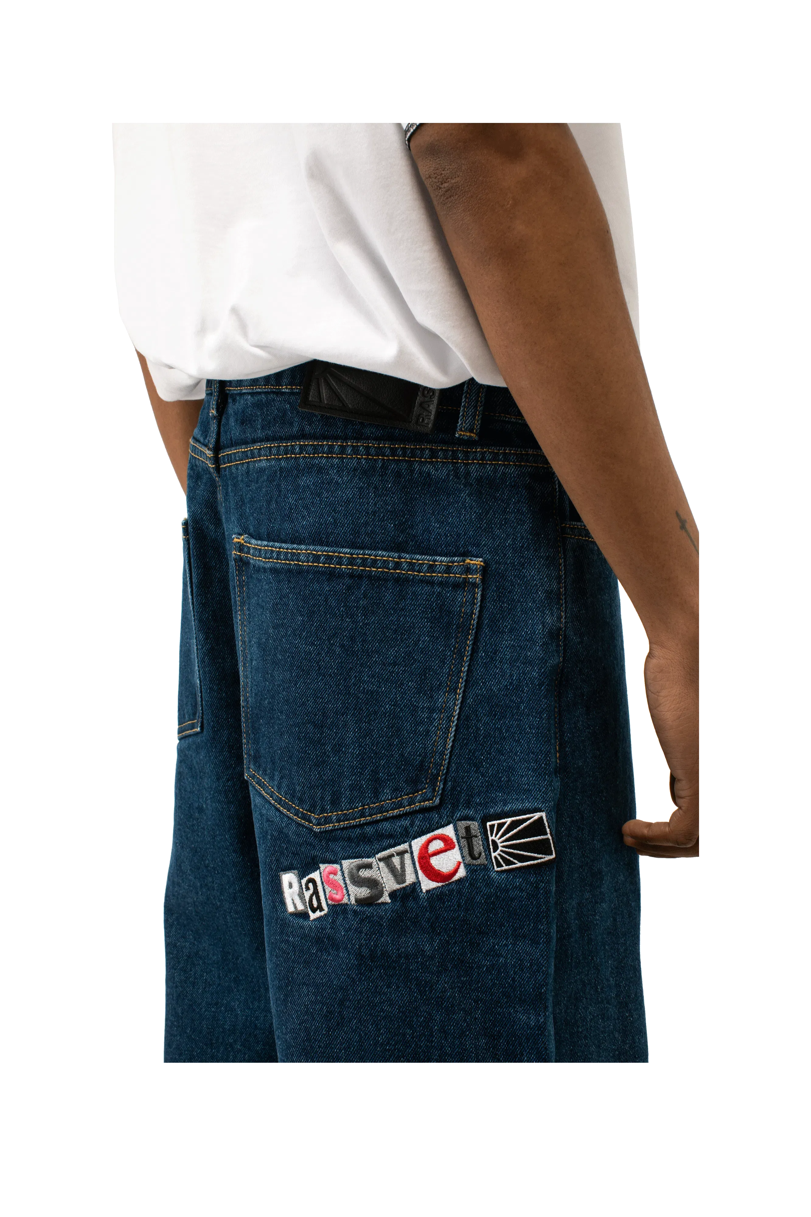 RASSVET Typo Classic Denim Trousers Woven