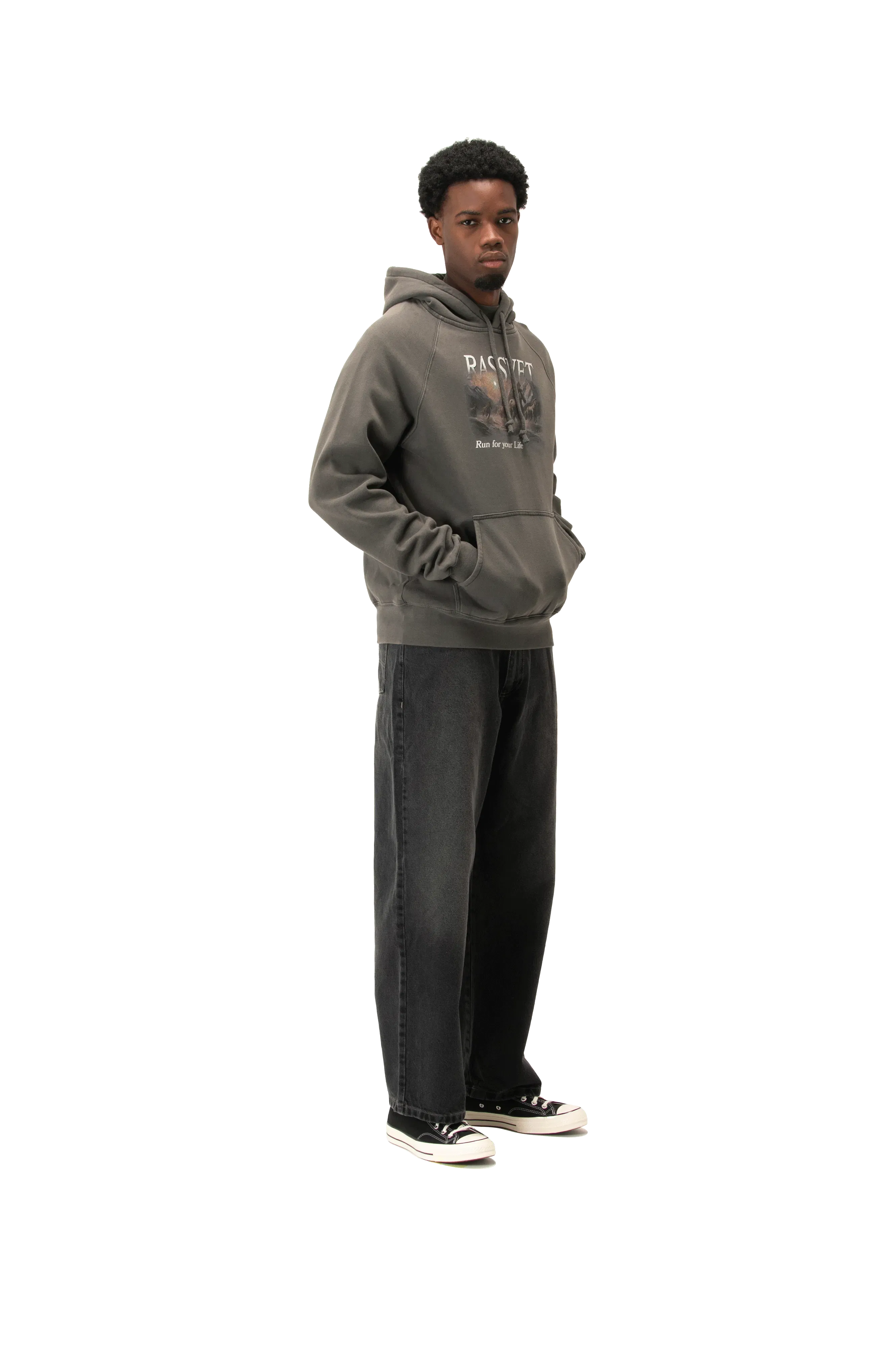 RASSVET Horses Raglan Hoodie Knit