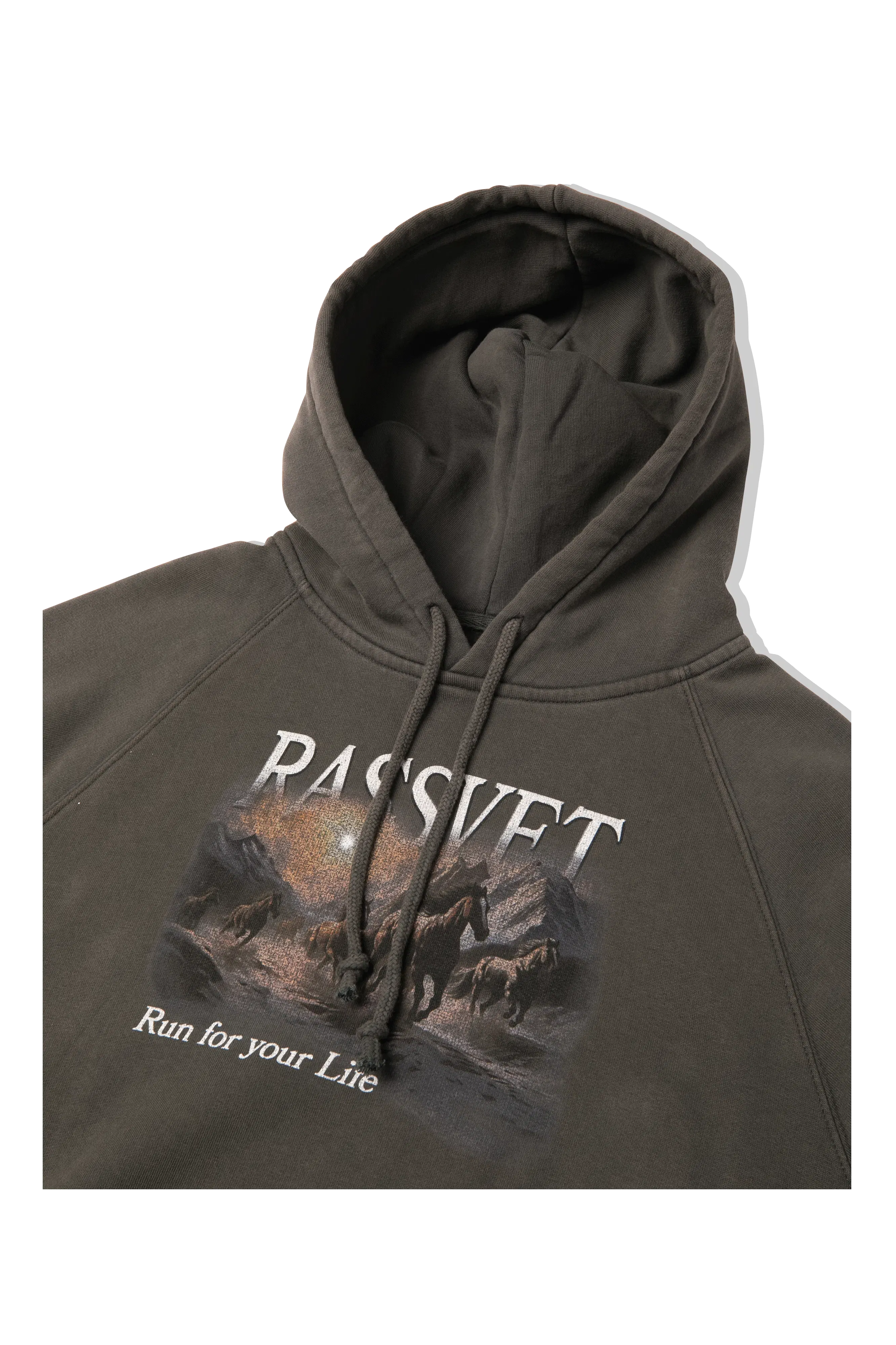 RASSVET Horses Raglan Hoodie Knit