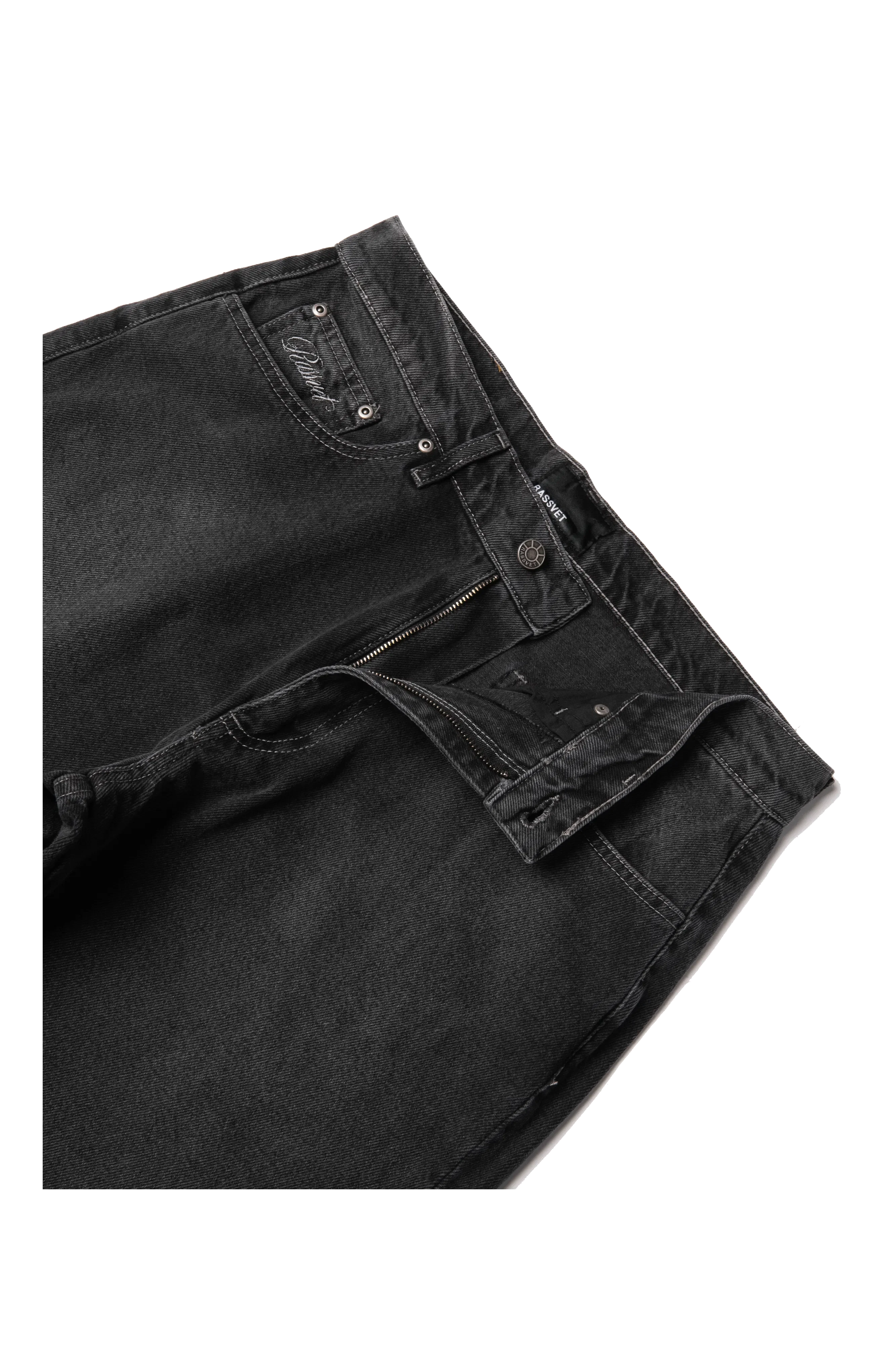 RASSVET Spot Wash Baggy Denim Pant Woven