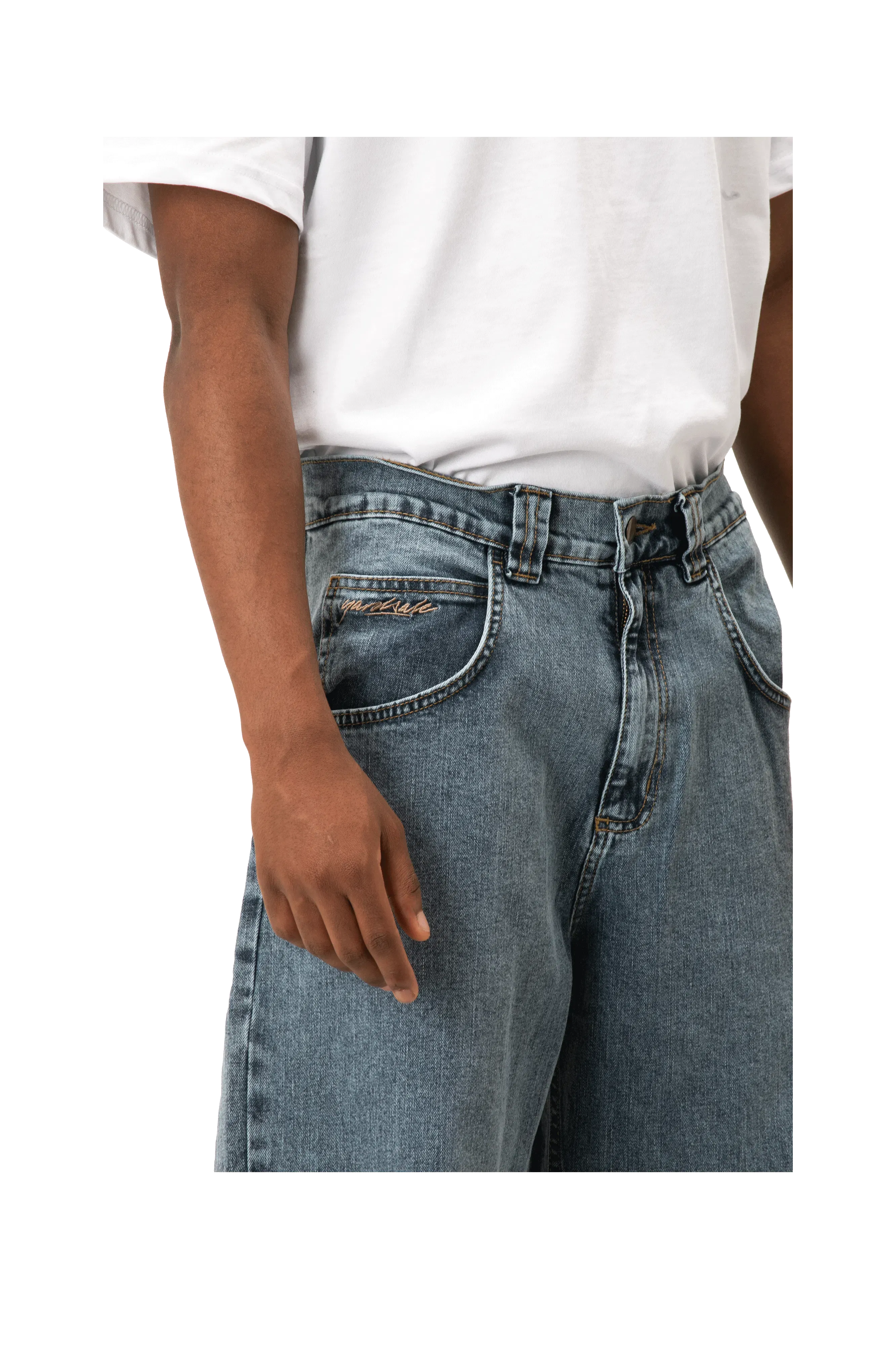 YARDSALE Ivory Slub Jeans