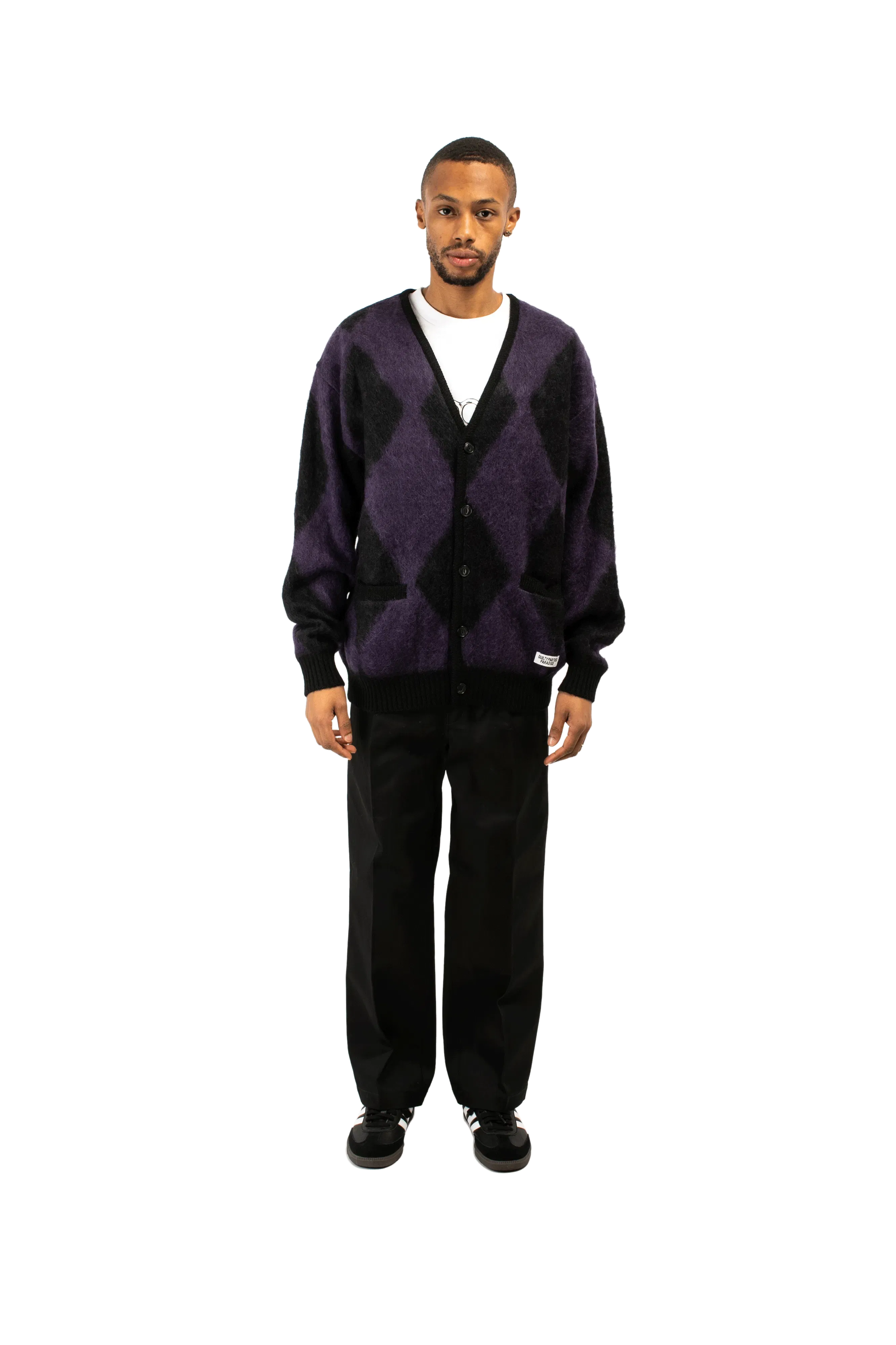 Wacko Maria Diamond Mohair Cardigan