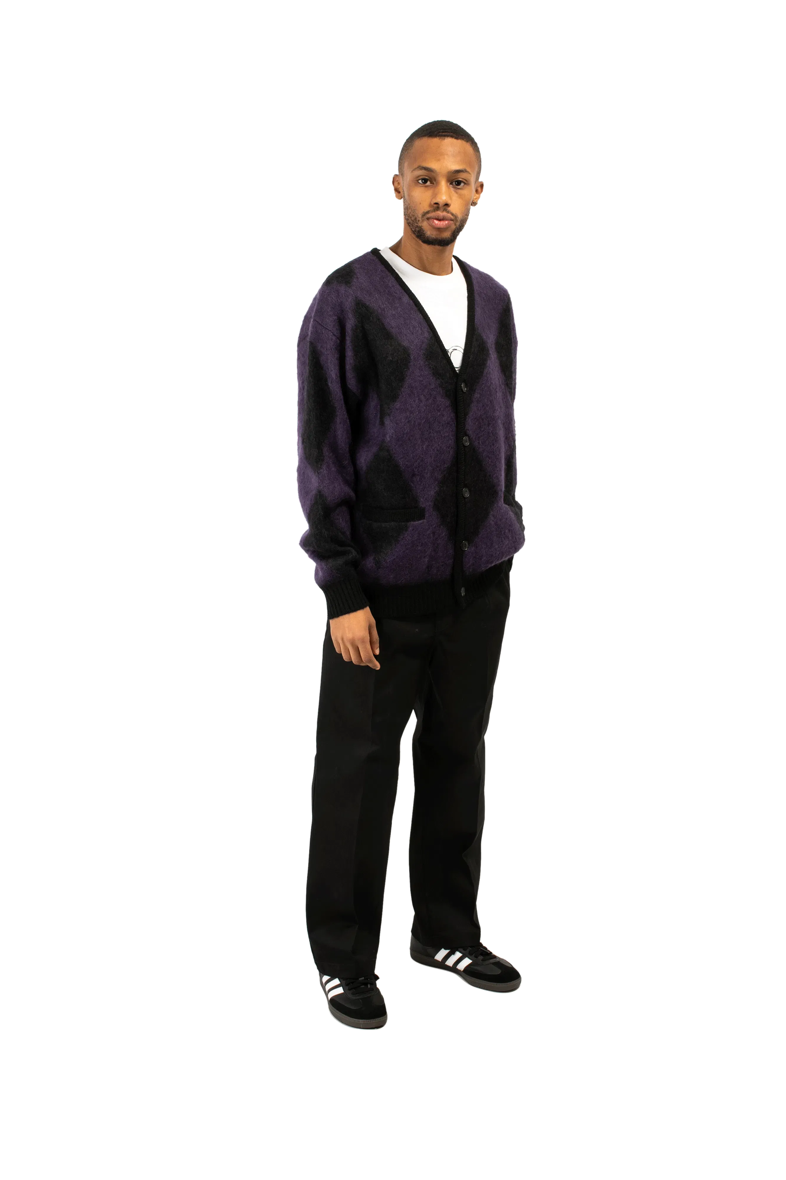 Wacko Maria Diamond Mohair Cardigan