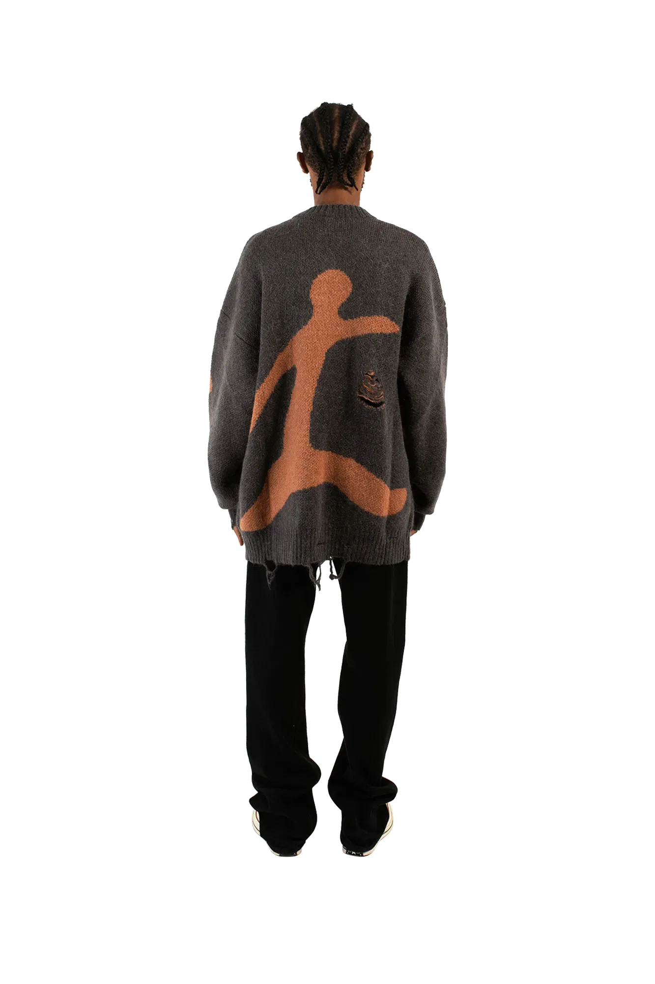 P.A.M. Mutate Distressed Creneck Sweater